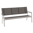 Kettler 3-Sitzer Bank BASIC PLUS , Aluminium Silber / Outdoorgewebe Anthrazit