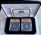 2010 P&D FDOI  Lincoln Cent 1C ANACS MS67 2 Coin Set (THE Shield's 1st Year) — photo 1