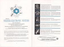 Sylvania Electronic Systems Vintage Print Ad 1960 General Telephone
