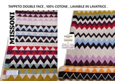 Teppich MISSONI cm. 90 x 60 doppelseitig schwer 1300 gr/qm. 100% Baumwolle