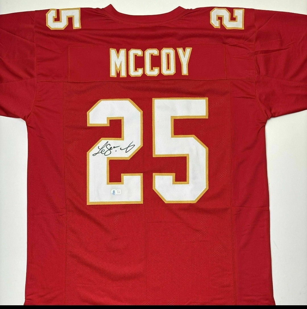 LeSean McCoy Autographed Signed Kansas City Chiefs Jersey Beckett Authenticated 