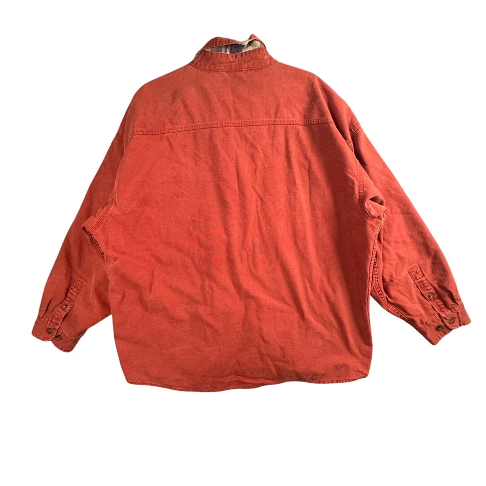 Wolverine Mens Lined Workwear Shirt Red Heavy Duty Plaid Button Up XXL - Image 3 of 4