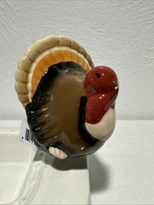 Nora Fleming Mini Gobble Thanksgiving Turkey Dish Plate Fall Charm A47