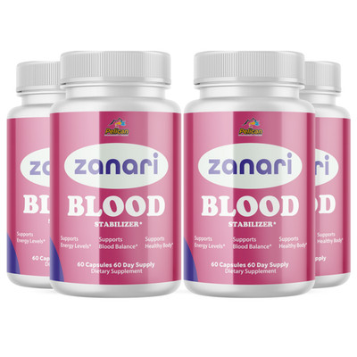 Zanari- Blood Sugar Support- 4 Bottles- 240 Capsules