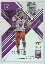 2017 Panini Elite Draft Picks Status Purple Die-Cut 9/99 Isaiah Ford #143 2m4