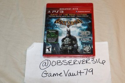 Batman: Arkham Asylum: Game of the Year - Sony PlayStation 3 PS3 NEW SEALED