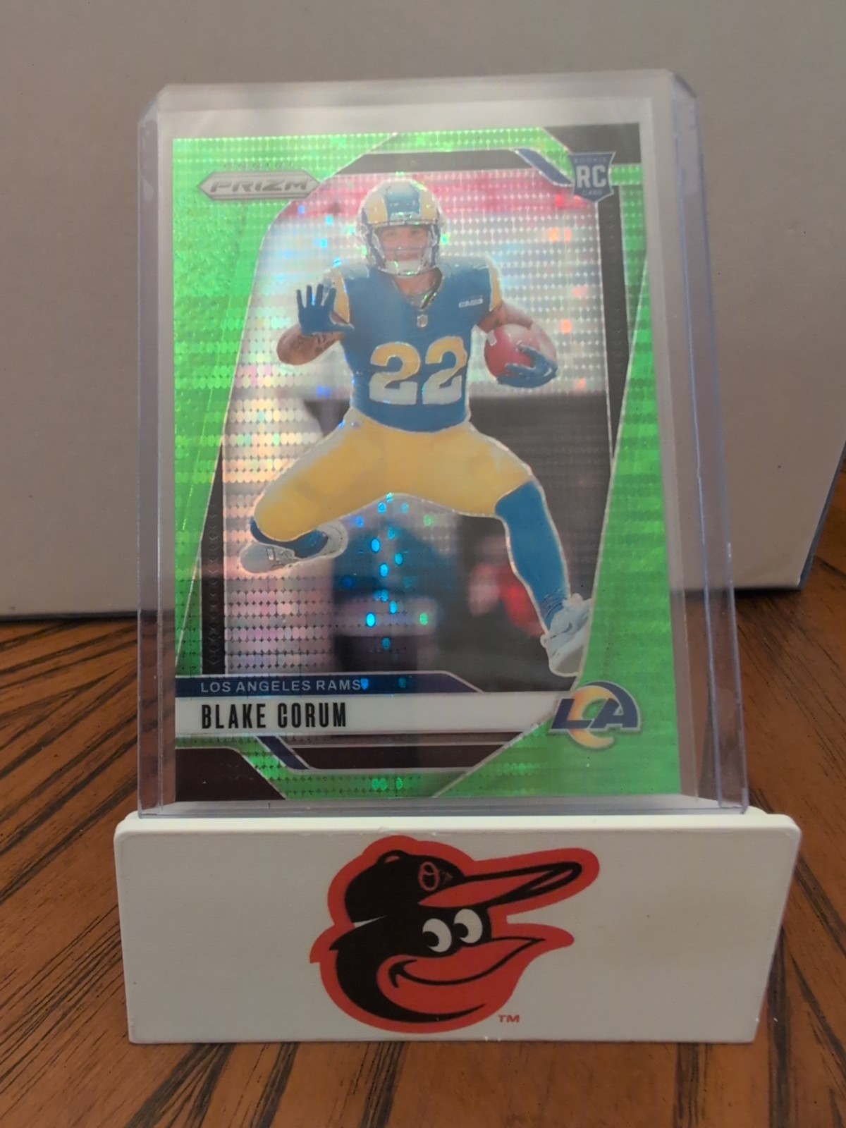 2024 Panini Prizm - Rookies Blake Corum #308 Neon Green Pulsar Prizm (RC)