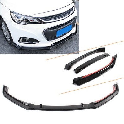 Frontstoßstange Chin Lip Spoiler Splitter für Chevrolet Malibu 2012-2018 Schwarz