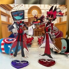 2pcs Hazbin Hotel Alastor Vox Voxal Acrylic D...