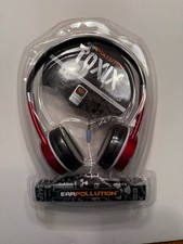 iFrogz EarPollution Toxix Headband Headphones Black Red 3.5mm