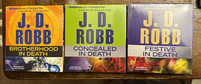 3 J D Robb  In Death Series Audio Books New Factory Sealed 