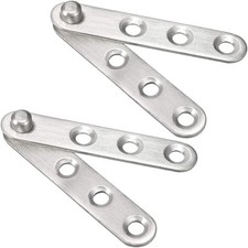 sourcing map 2 Sets Stainless Steel 360 Degree Rotating Door Pivot Hinge 60mm x