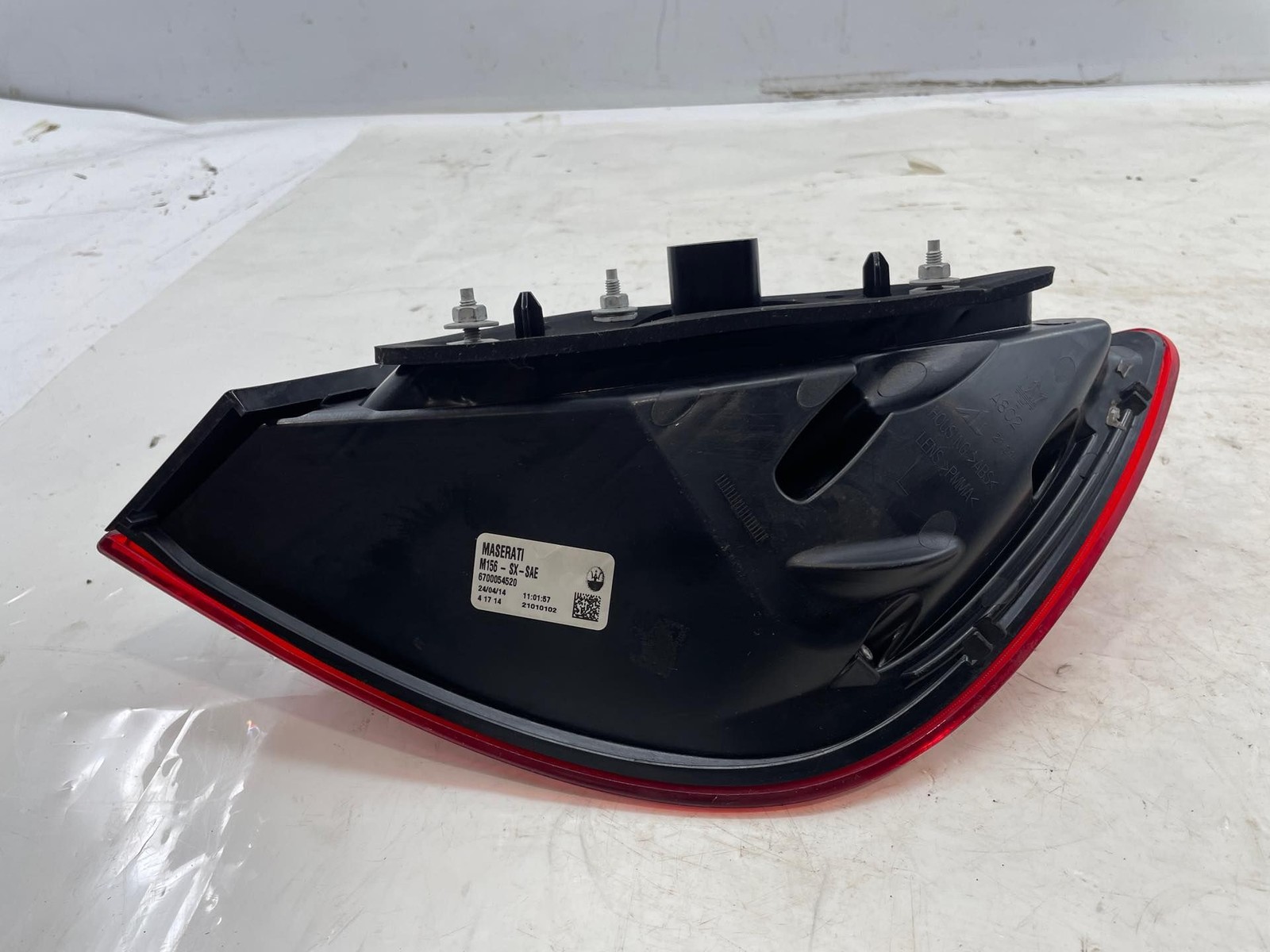 2014 Maserati Quattroporte S LH Driver Rear Taillight Assembly 6700054520 OEM