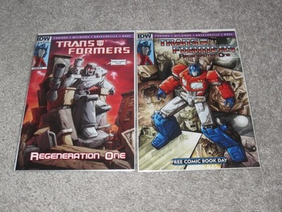 Transformers: Regeneration One # 80.5 (NM) & 81 (VF-) FURMAN WILDMAN BASKERVILLE