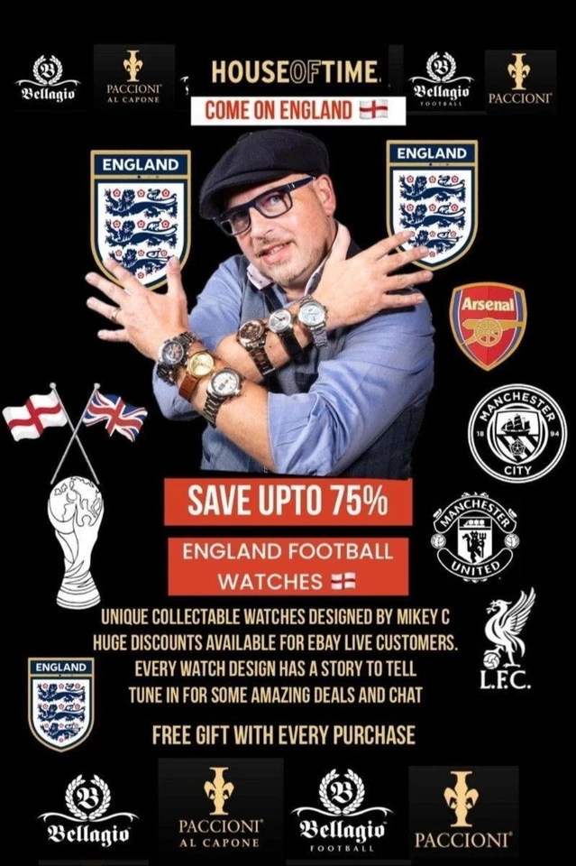 ENGLAND FOOTBALL WATCHES & PREMIER LEAGUE WATCHES