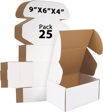 9x6x4 inches Shipping Boxes Set of 25, Small Corrugated Cardboard Box, Literatur