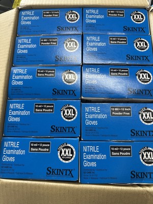 SKINTX xxl 10 mil 12'' Nitrile Exam Powder-Free 50pc per box  ET50025-2X-B