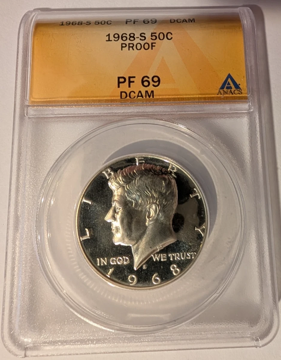 PR 69 Graded 1968 Kennedy US Half Dollars (1964-Now) for sale | eBay