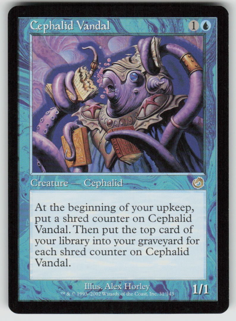 Cephalid Vandal 31 Torment Magic: The Gathering TCG Heavily Played