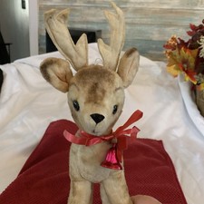 Vintage CHARACTER NOVELTY CO Plush Reindeer Made In USA 11” # 3605 Vintage CHARACTER NOVELTY CO Plush Reindeer Made In USA 11” # 3605