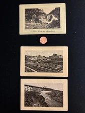 19th C. Trade Cards (3) Jersey Coffee Views France-Belgium-Railroad In Niagara