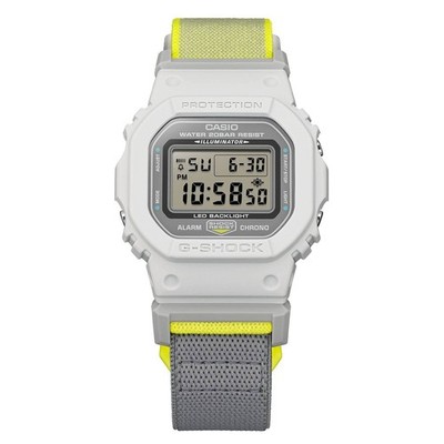 Casio G-Shock DW-5600MNC-7A8DR White Cloth Strap Magnetic Buckle 200M New