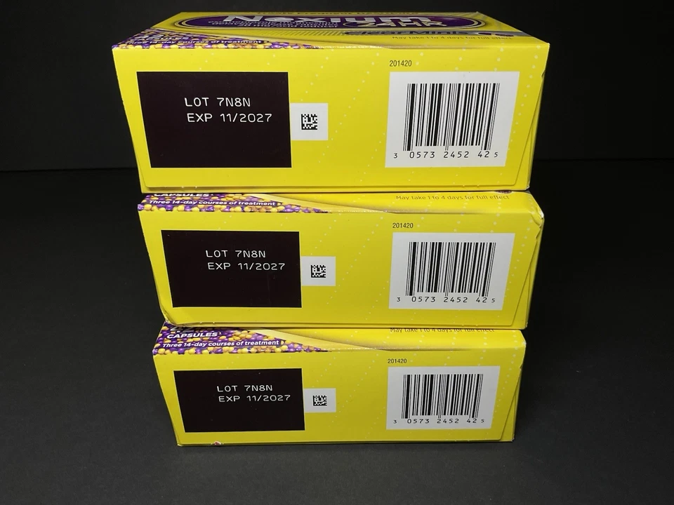 🔥 LOTE DE 3 Nexium 24 Horas Transparente Minis 3 X 42* TOTAL* 126 Cápsulas EXP 2/27+ Foto 3 de 3