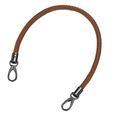 60cm Short Leather PU Braided Purse Replacement Handle - Brown, Black