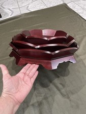 Wooden Decorative Bowl Three Bases For Many Usen Perfec Condition