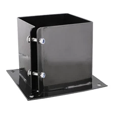 BISupply No Dig 6x6 Post Anchor 1pk Bolt Down Post Base Wood Post Ground Anchor