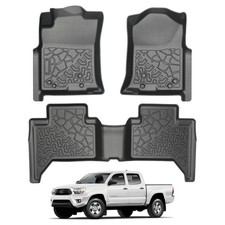 eAuto Life Car Floor Mats for Toyota Tacoma Double Cab 2005-2015 TPE Material...