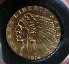 Us 1914 GOLD $2.5 DOLLAR INDIAN HEAD QUARTER EAGLE COIN