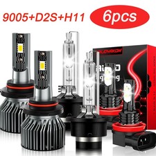 For Acura Mdx 2007-2013 Hid Combo Led Headlight High Low Beam Fog Light Bulb