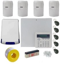 Wired Intruder Burglar Alarm System PRO Kit LCD PROXIMITY Keypad PIRs 10 Zone !