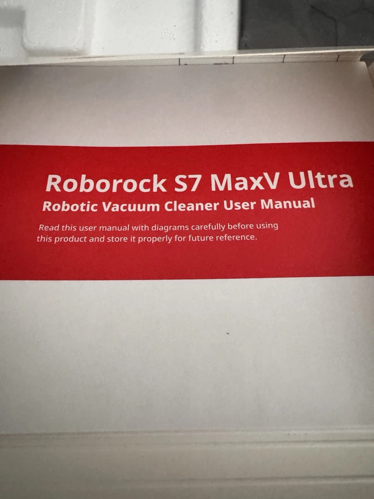 Roborock S7 MaxV Ultra Robot Vacuum and Sonic Mop - Black,New In box Refurbished