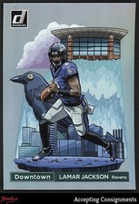 2024 Donruss Downtown! Regular Size #1 Lamar Jackson SP RAVENS