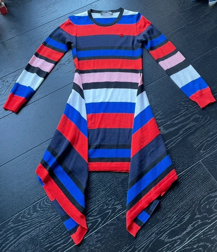 Love Moschino abito vestito in maglia abito midi nero colorato