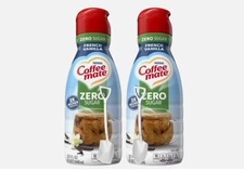 CoffeeMate Zero Sugar French Vanilla Creamer 32 oz 2 ct w/ Shovel Spoon
