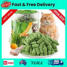 Freeze Dried Cat Grass Treats 100G - Natural Cat Grass Sticks with Chicken & Egg