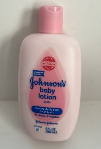 Johnson's Baby Lotion Original Formula 24 Hour 9 oz Pink Bottle Discontinued NEW