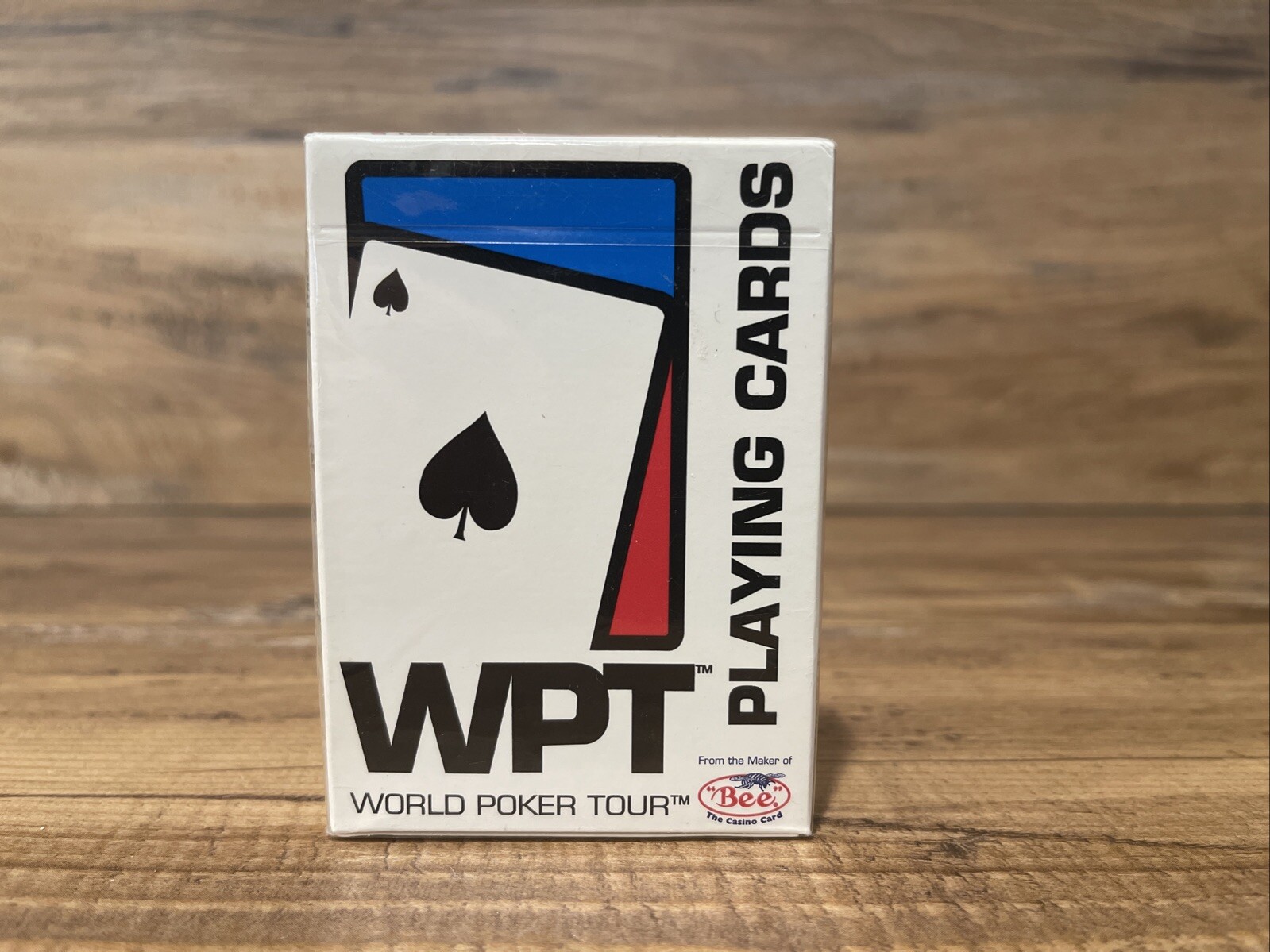 2 Decks World Poker Tour WPT White Bee V1 Playing Cards USA Made 