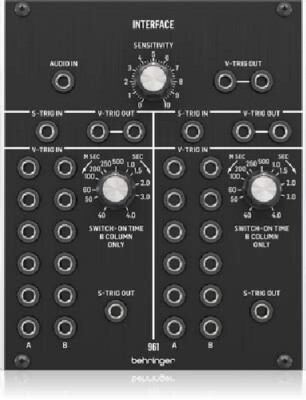 Behringer 961 Interface Analog Mehrkanal Trigger Wandler Modul Schwarz NEU