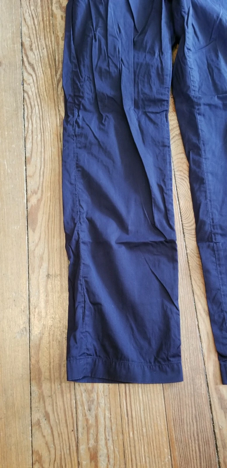 Pantaloni da donna blu McQ Alexander McQueen taglia IT 44 US 30 anteriore piatto