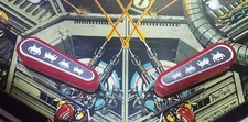 CALCOMANÍAS DE PINBALL CROMADAS SPACE INVADERS de METAL-MODS TAPAS CROMADAS
