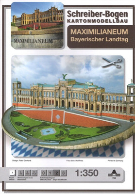 Kartenmodellbausatz - Maximilianeum, München