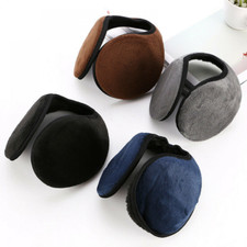 Women Men Ear Muffs Ear Warmers Winter Fleece Plush Earmuffs Behind Band Head