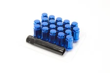 20pc 12x1.25 | Conical Seating | Closed End | Blue spline Lug Nuts