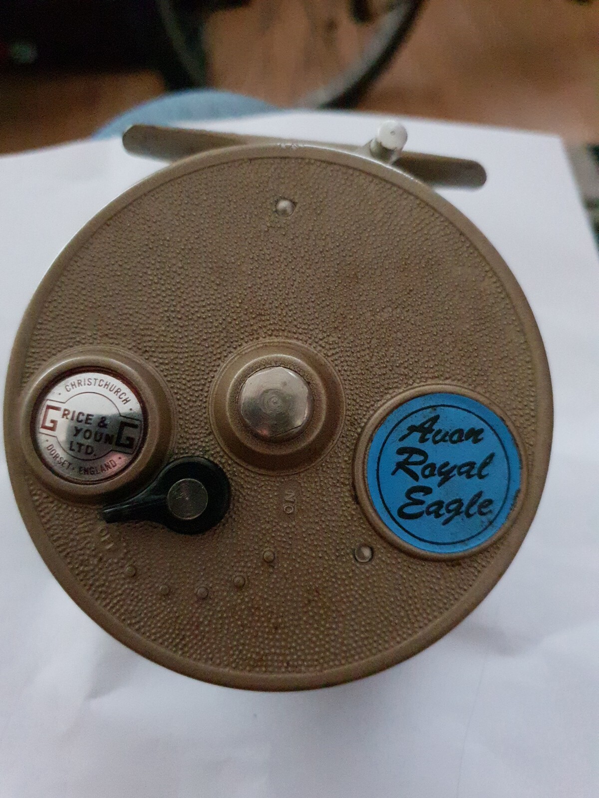 A SCARCE VINTAGE 3 1/2" WIDE DRUM GRICE & YOUNG AVON ROYAL EAGLE CENTREPIN REEL eBay