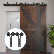 4-20FT Y Sliding Barn Door Hardware Track Kit for Single/Double/Bypass 2/4 Doors