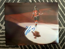 New Jersey Devils Nico Hischier Signed Autographed 11x14 Photo COA #1